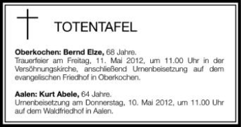 Anzeige von 6359226401  von Schwäbische Zeitung