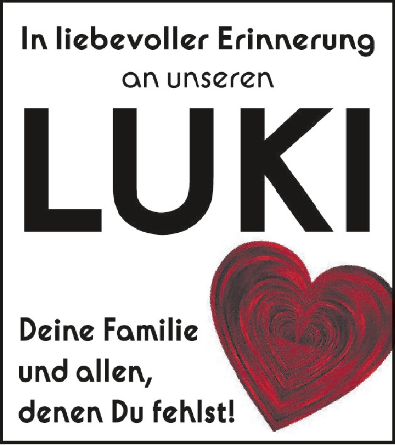  Traueranzeige für Lukas Gebhardt vom 05.01.2021 aus Schwäbische Zeitung